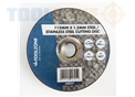 Toolzone 4 1/2" 1.2Mm S/ Steel Cutting Disc
