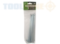 Toolzone 10Pc 180Mm X 5Mm Metal Tent Pegs