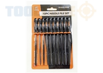 Toolzone 10Pc Needle File Set- Bearing Steel